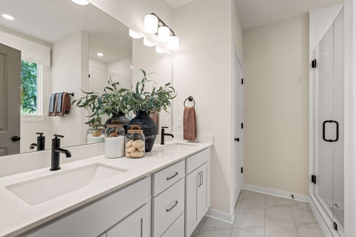 *Photo of our staged model home to show furniture and layout ideas