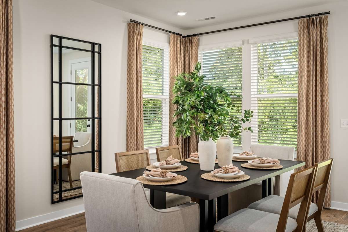 *Photo of our staged model home to show furniture and layout ideas