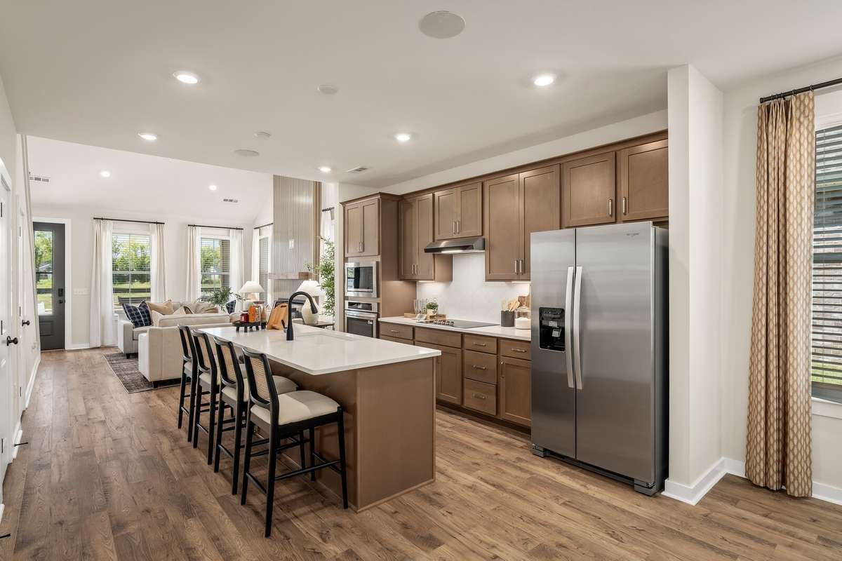 *Photo of our staged model home to show furniture and layout ideas