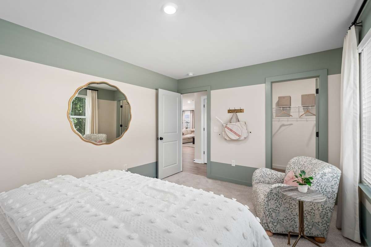 *Photo of our staged model home to show furniture and layout ideas