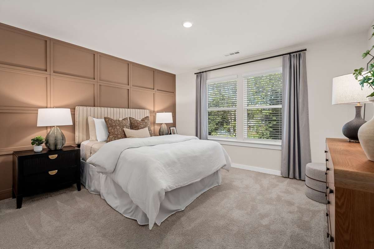 *Photo of our staged model home to show furniture and layout ideas