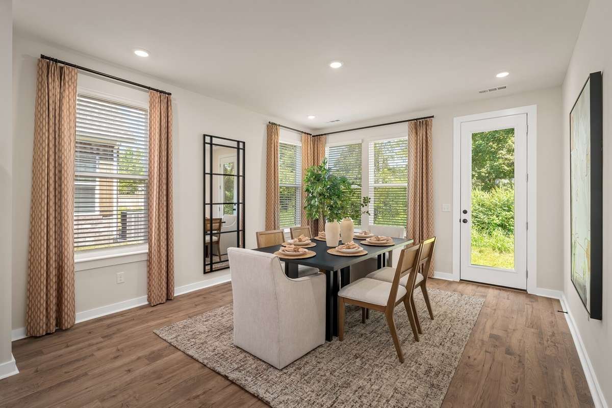 *Photo of our staged model home to show furniture and layout ideas