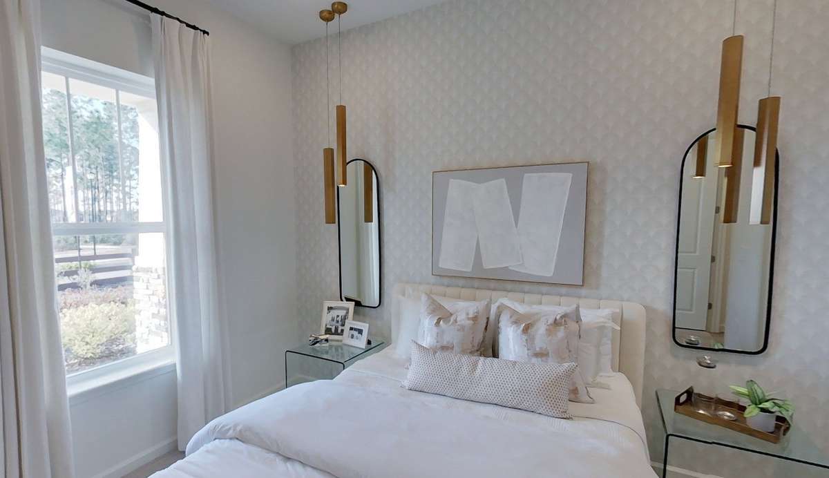 Primary Bed & Bedroom 2 downstairs *photo from previously built Edison Floorplan*