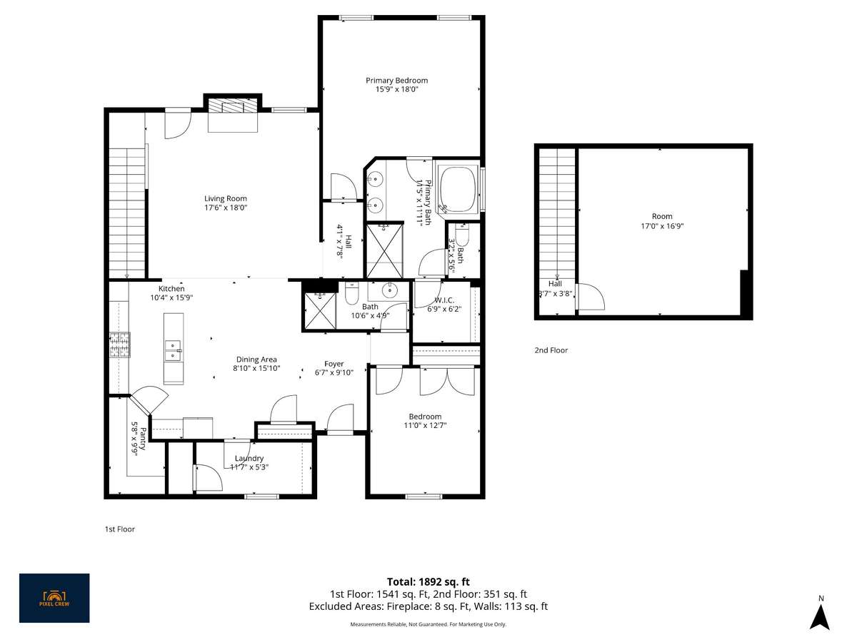 Floor plan of the house.