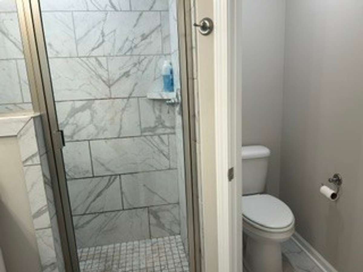 Master Bath large shower and separate toilet