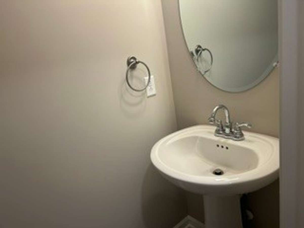 Half Bath with pedestal sink