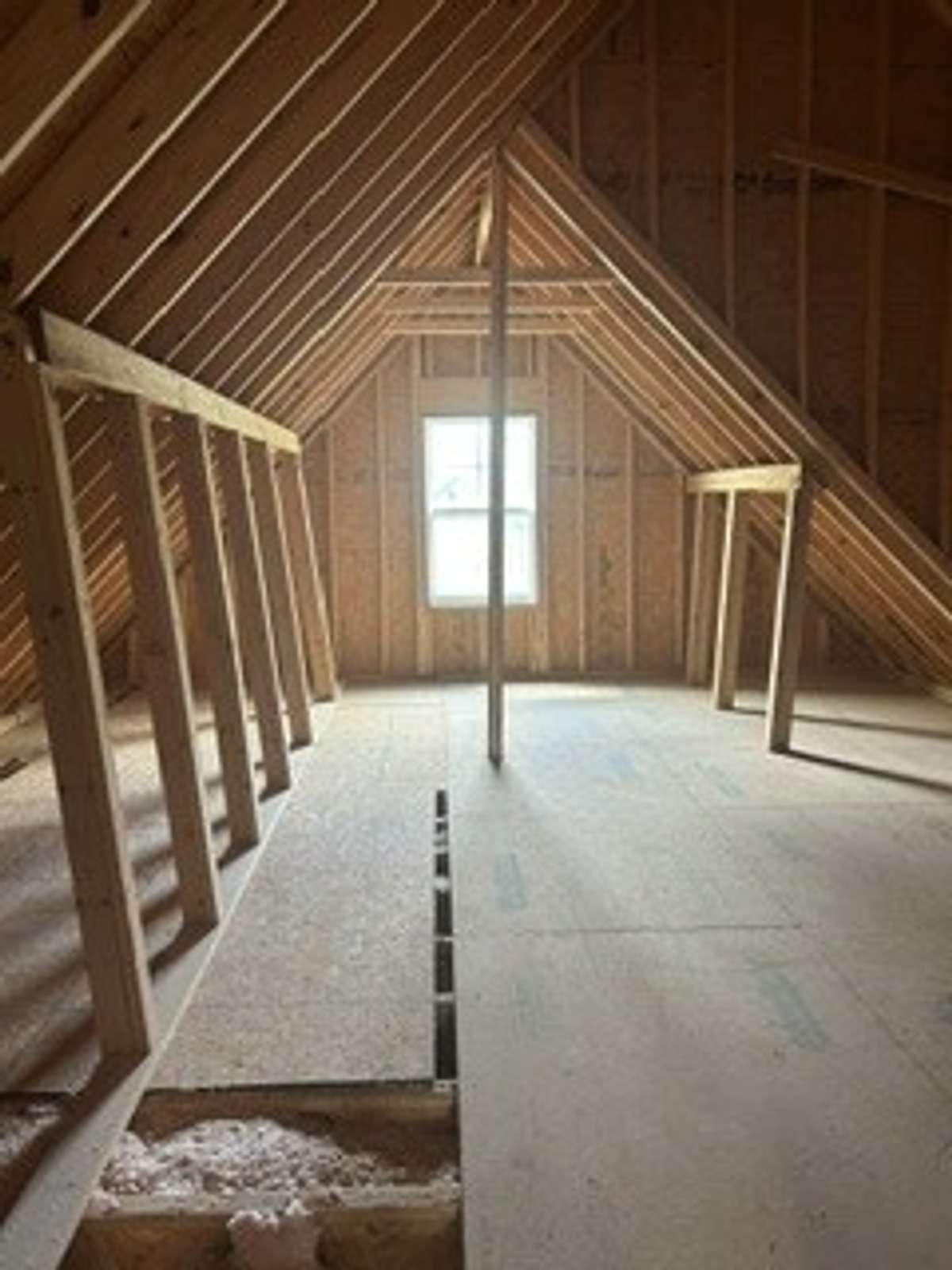 Storage upstairs or could be finished for an additional room