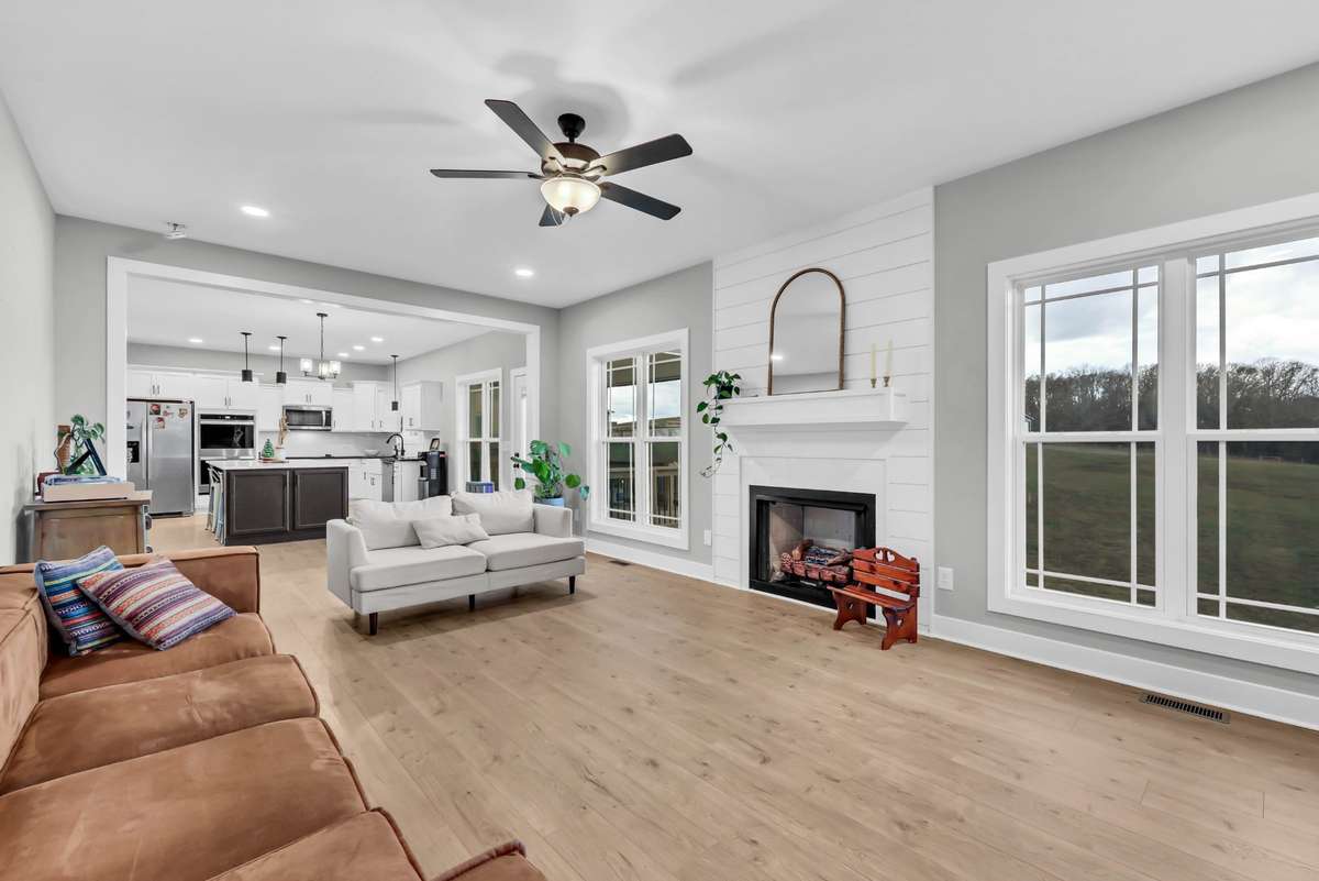Double set of windows allow the perfect amount of natural light into living area