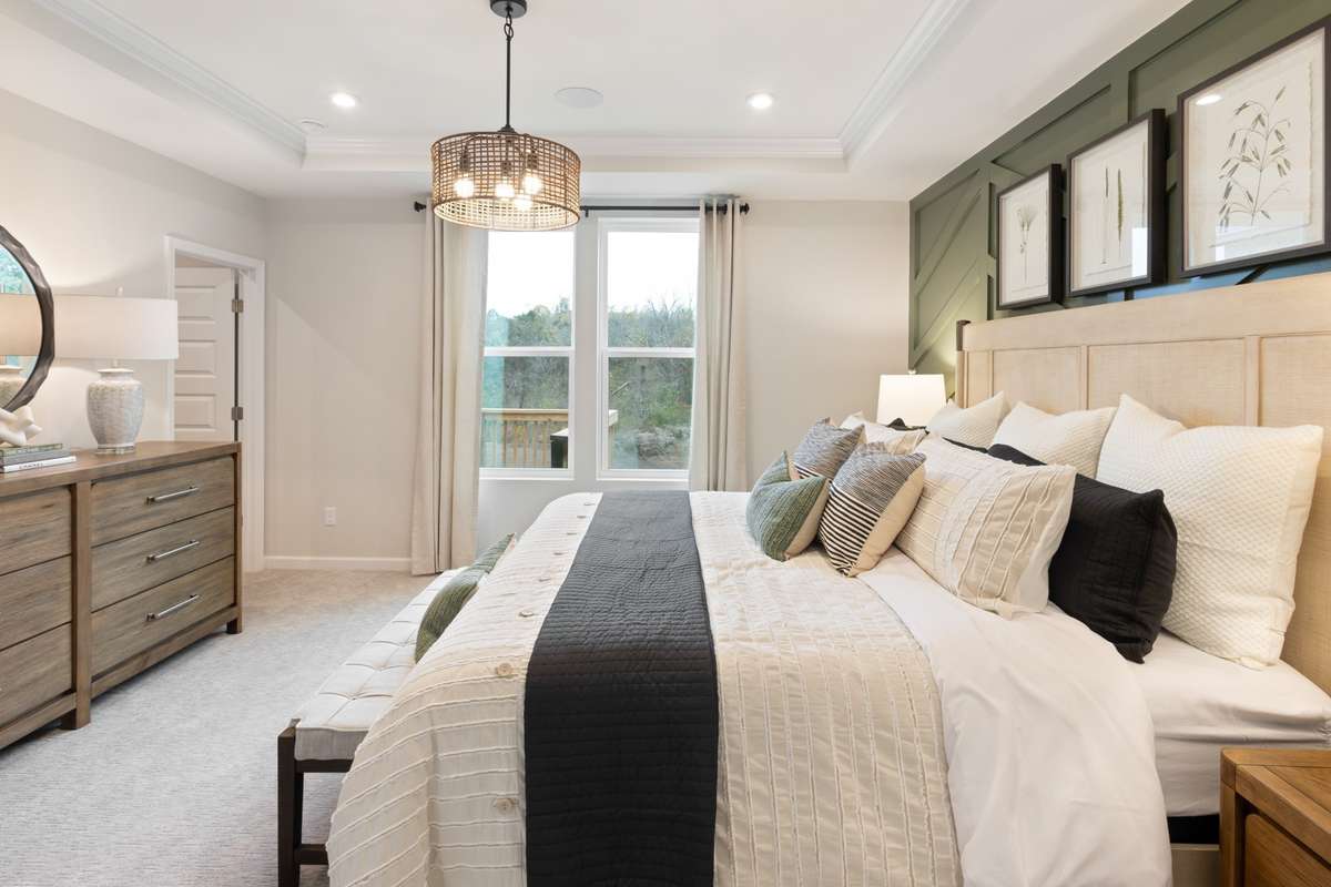 Sample Pics of Model Home* 
Primary Bedroom on the main level!