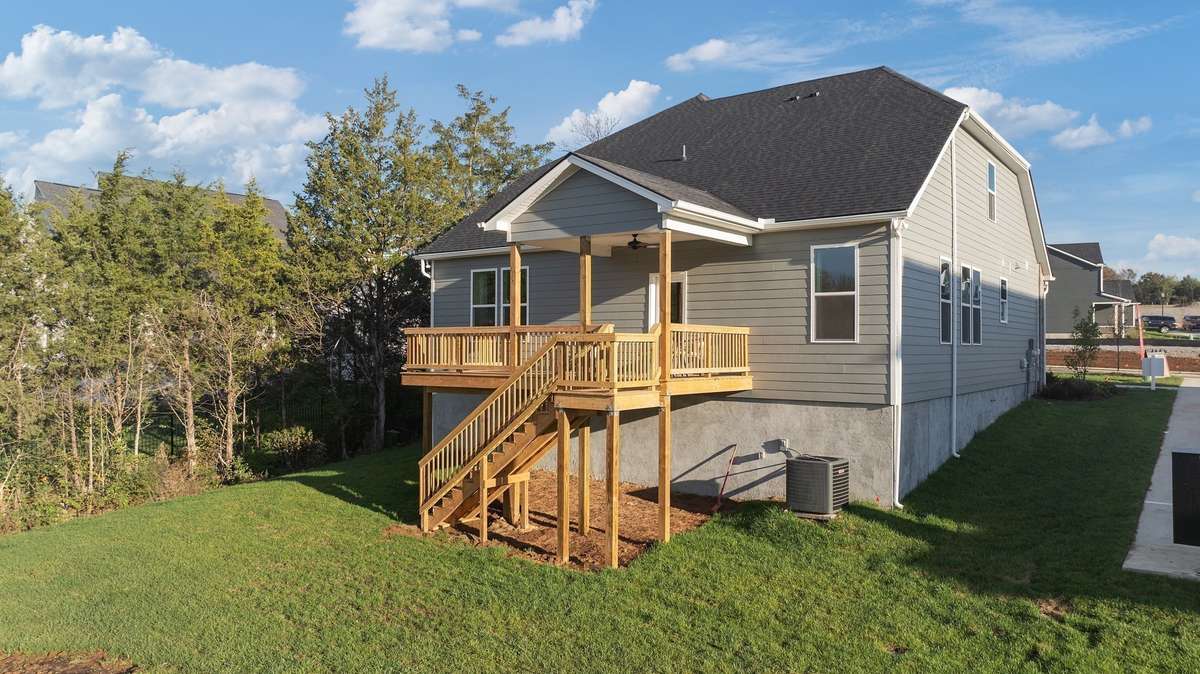 *Most homes will be on slab foundations with a patio. Some will have crawl spaces with a deck. It will be determined by the lot.