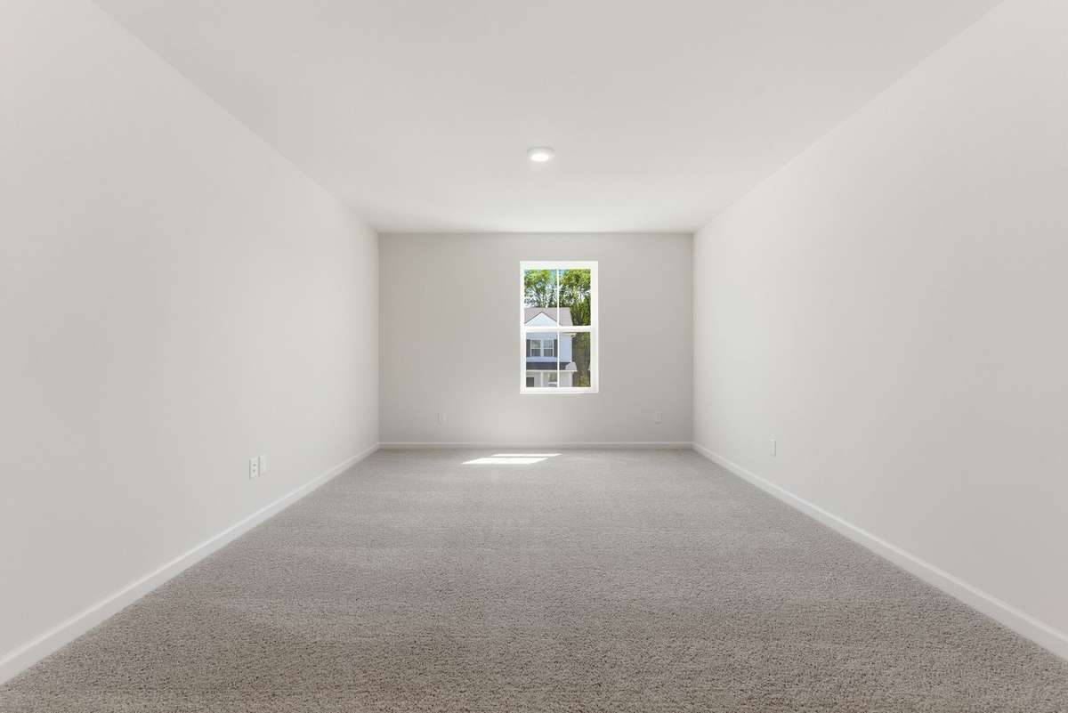 Spacious loft on the second level.
