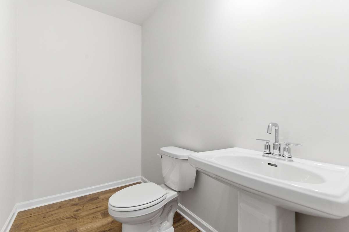 1/2 bathroom on the main level for easy access for guests.