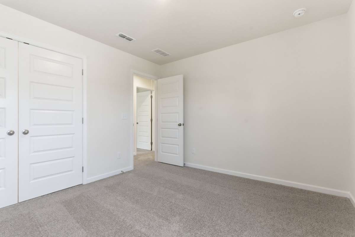 Deep closets ensure family member don't outgrow the space.
