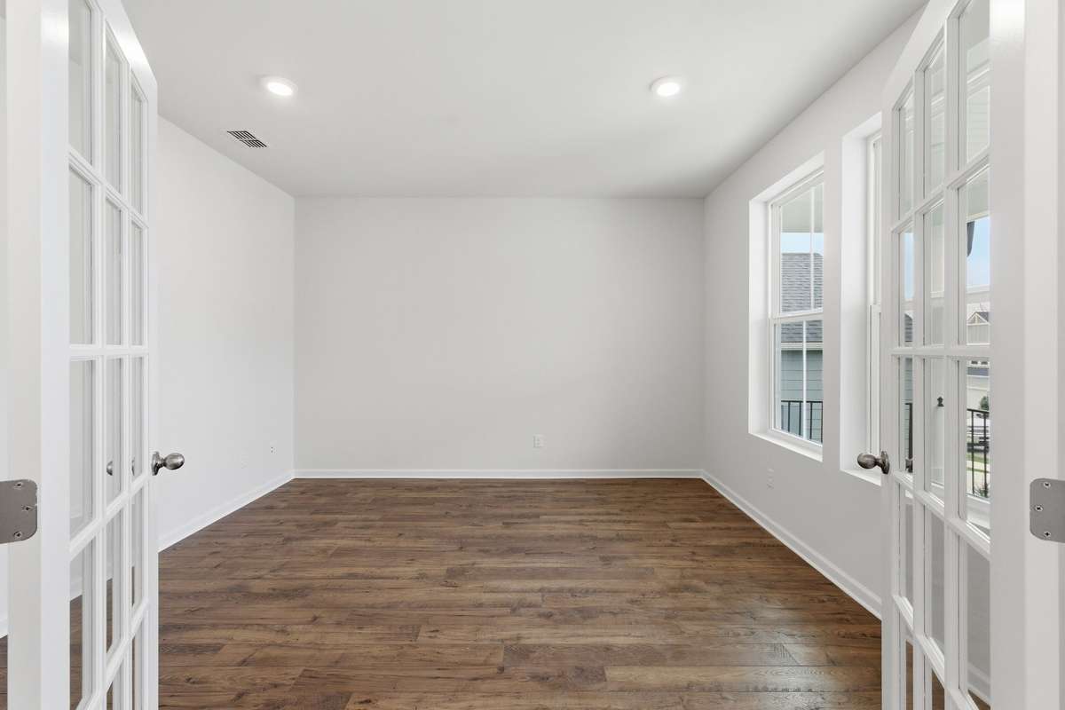 Massive Study on the main level with French doors.
