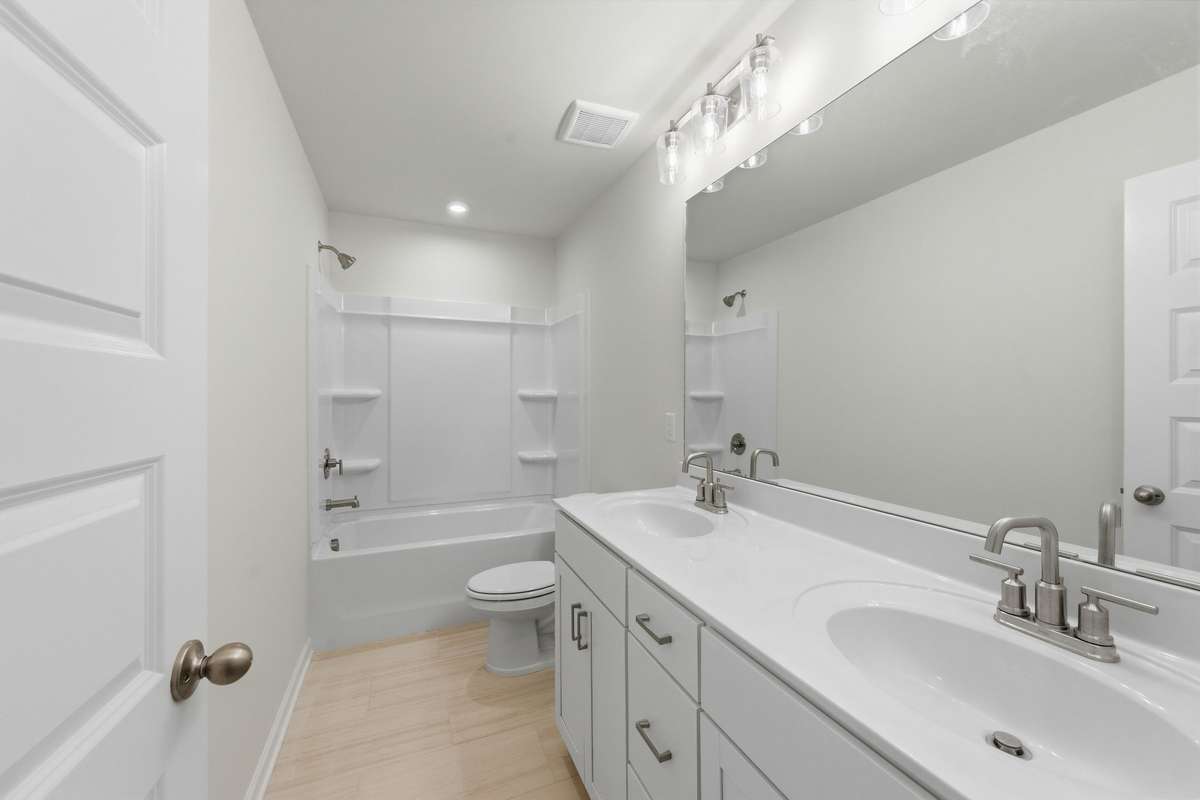 Dual sink in bathroom 2