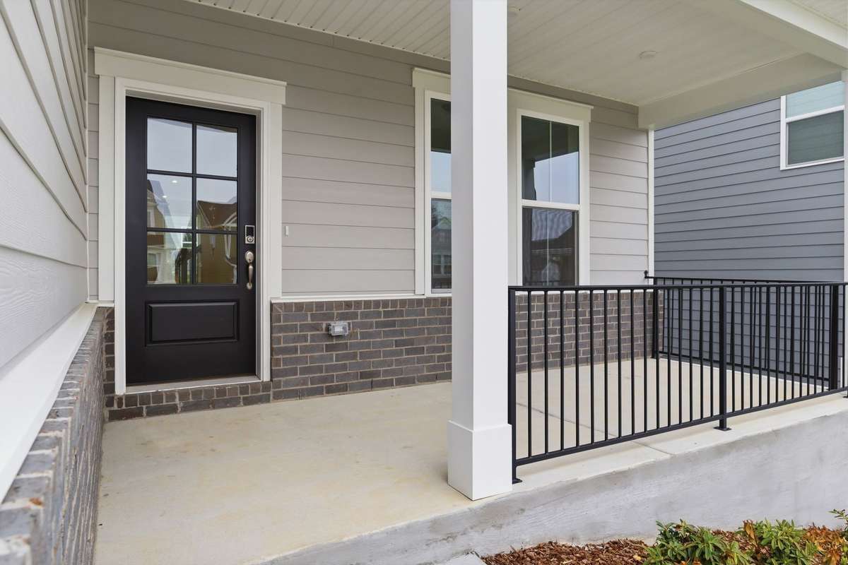 Upgraded front door to allow more natura light.