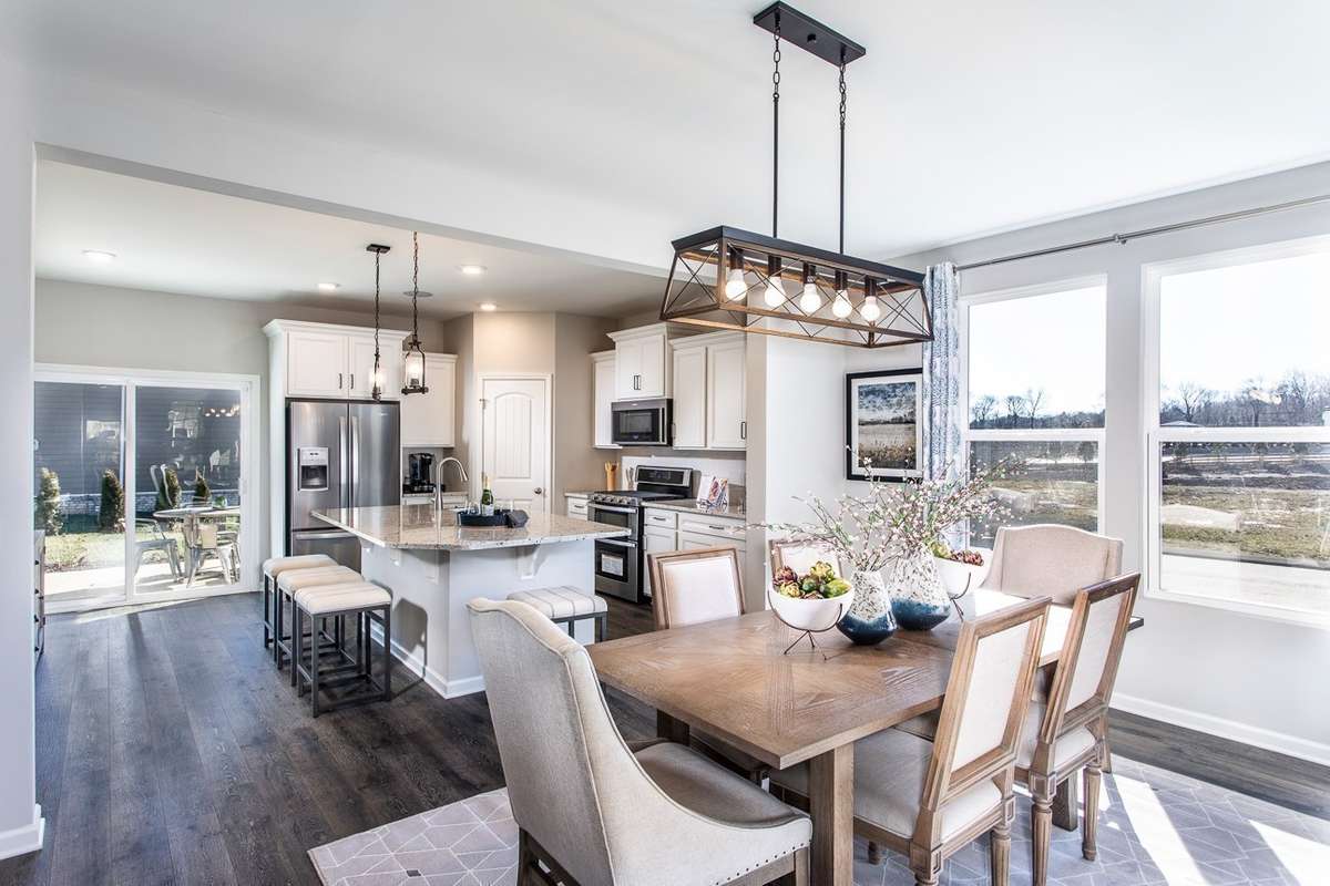 Designated dining space. *All photos are of previous model home*