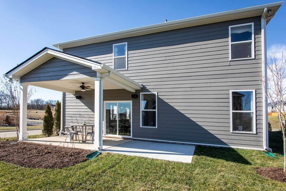 Optional rear covered porch or morning room. *All photos are of previous model home*