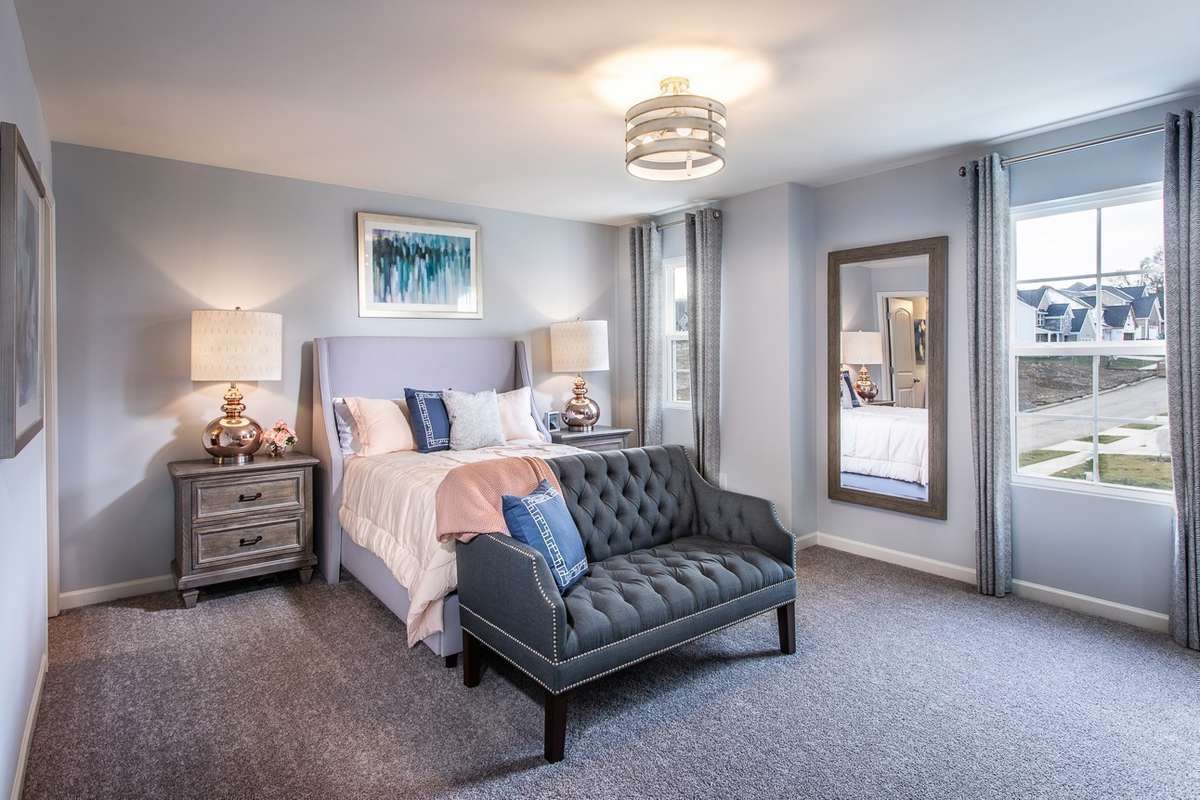 Optional dual primary suite with full bathroom upstairs! *All photos are of previous model home*