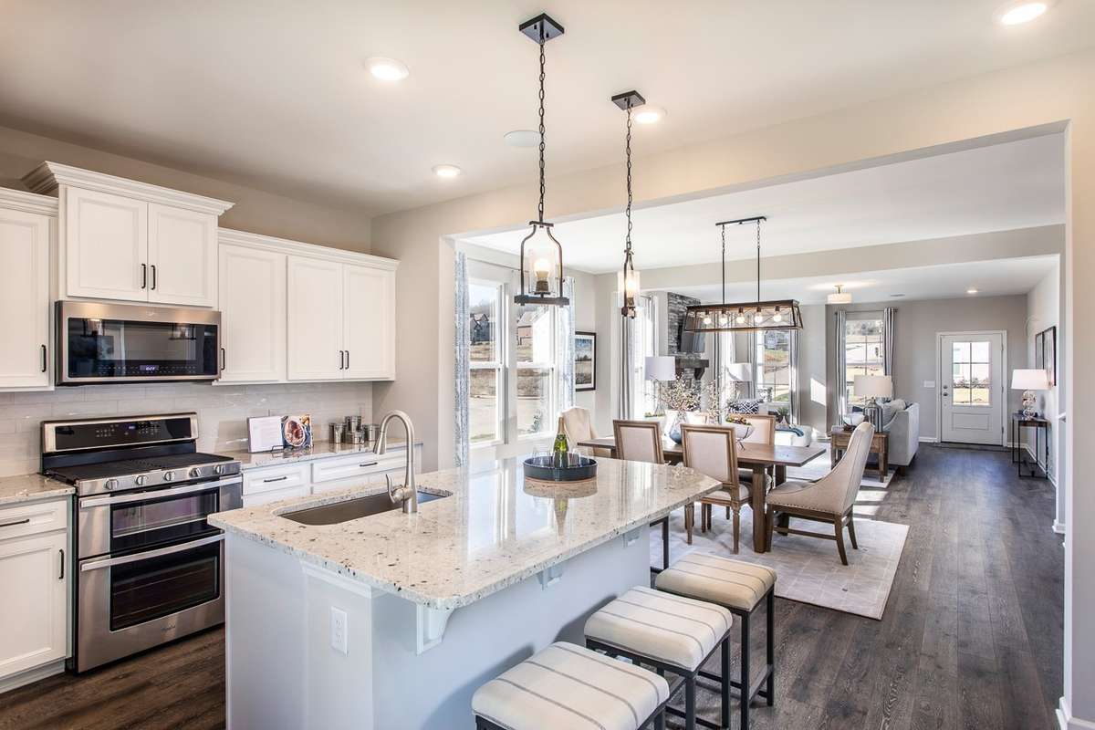 Choose between 2 kitchen layouts at no additional cost. *All photos are of previous model home*