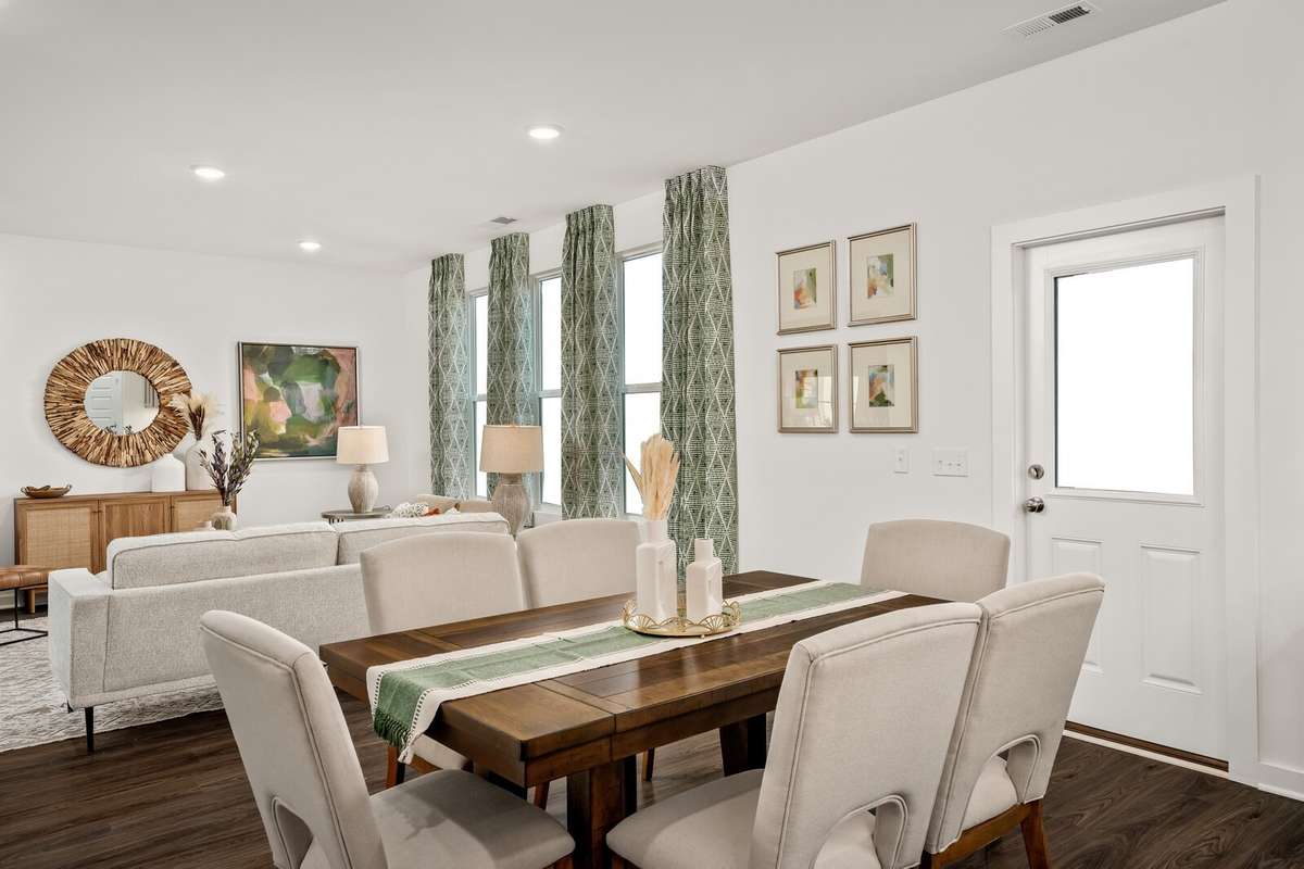 Picture of actual home being sold.  Home will be ready to move in for month of March.  Furniture will be removed, but curtains and appliances remain.