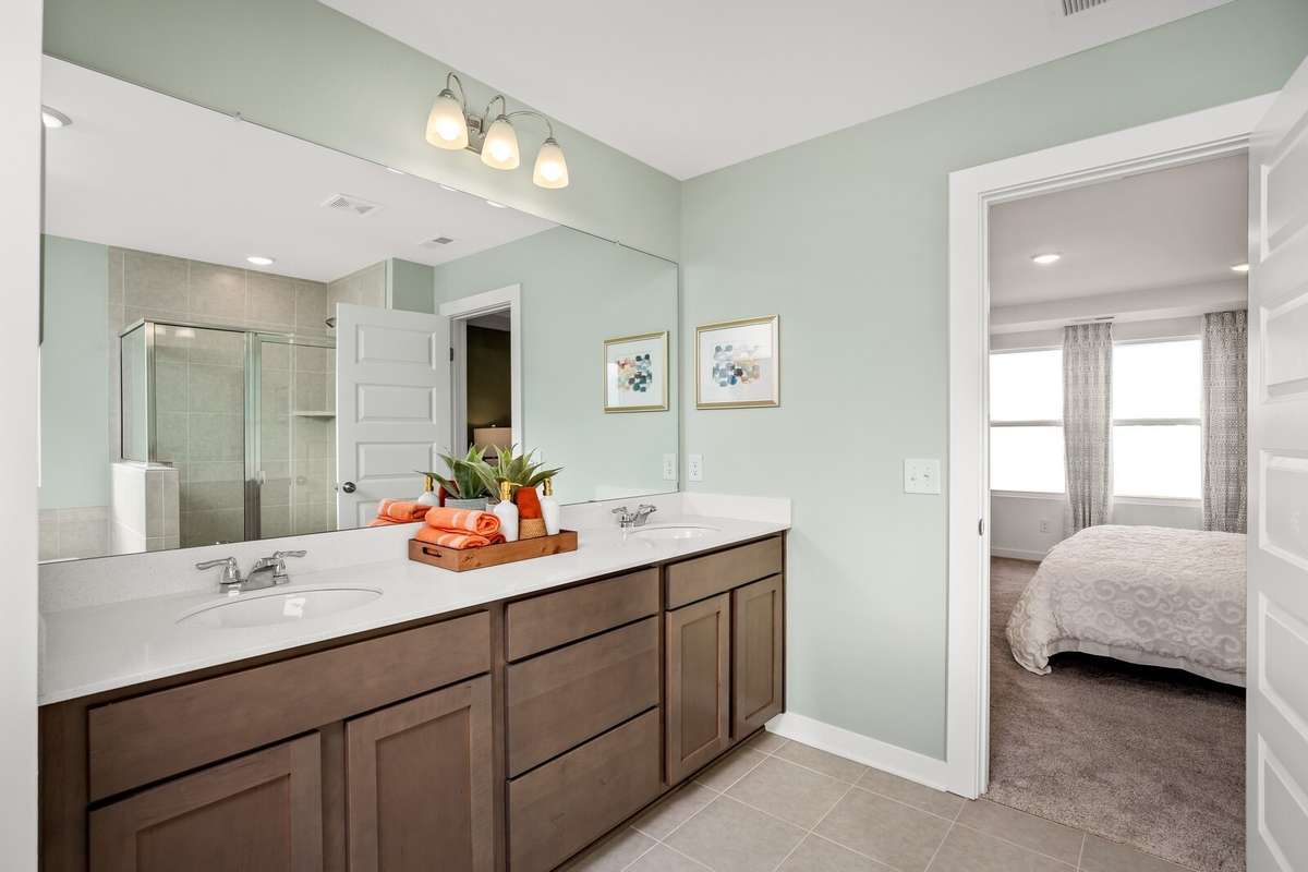 Picture of actual home being sold.  Home will be ready to move in for month of March.  Furniture will be removed, but curtains and appliances remain.