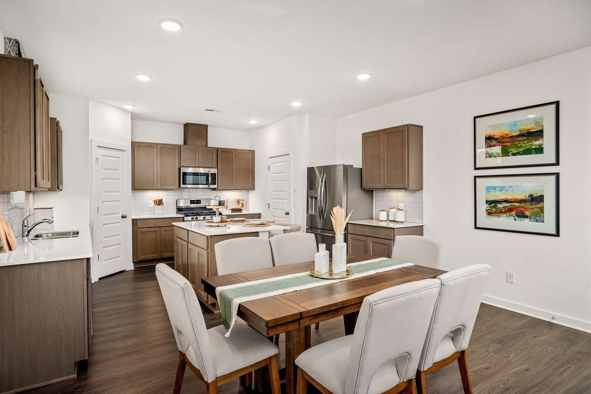 Picture of actual home being sold.  Home will be ready to move in for month of March.  Furniture will be removed, but curtains and appliances remain.