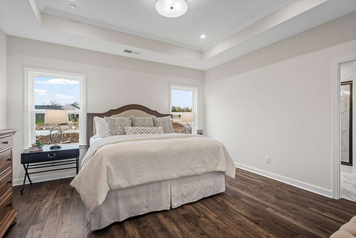 NOT ACTUAL HOME. Picture of another home in the community showing layout and optional features.