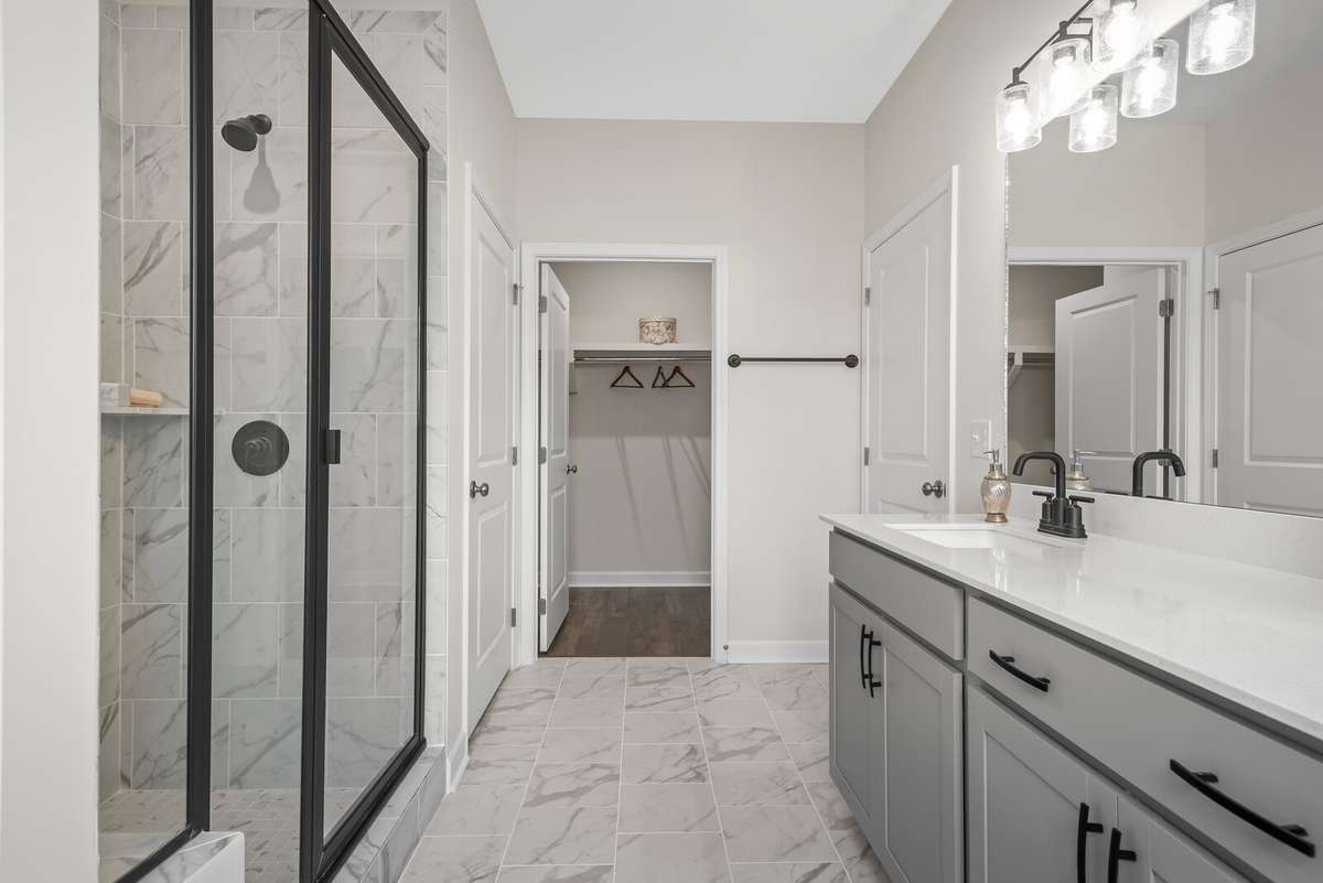 NOT ACTUAL HOME. Picture of another home in the community showing layout and optional features.