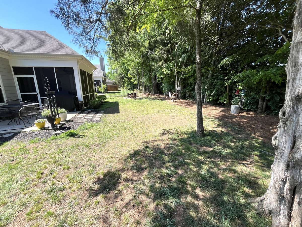 Looking across yard.