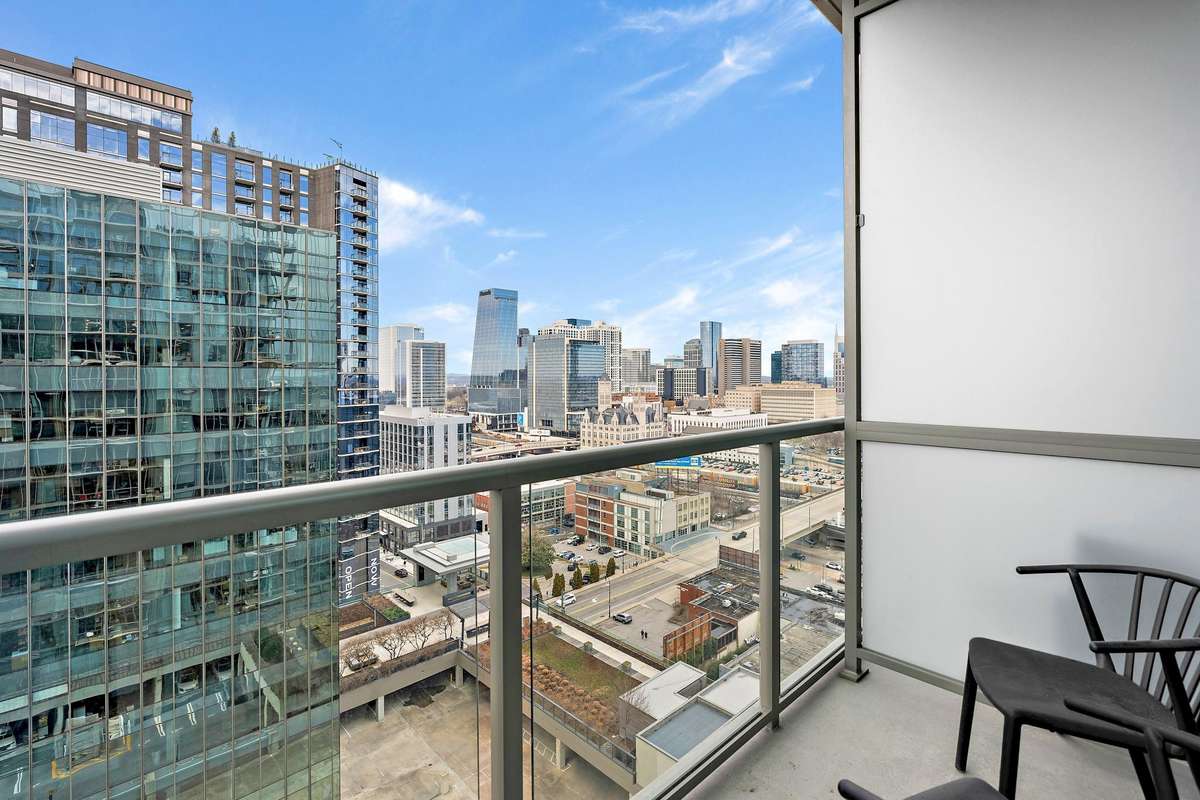 Covered private balcony