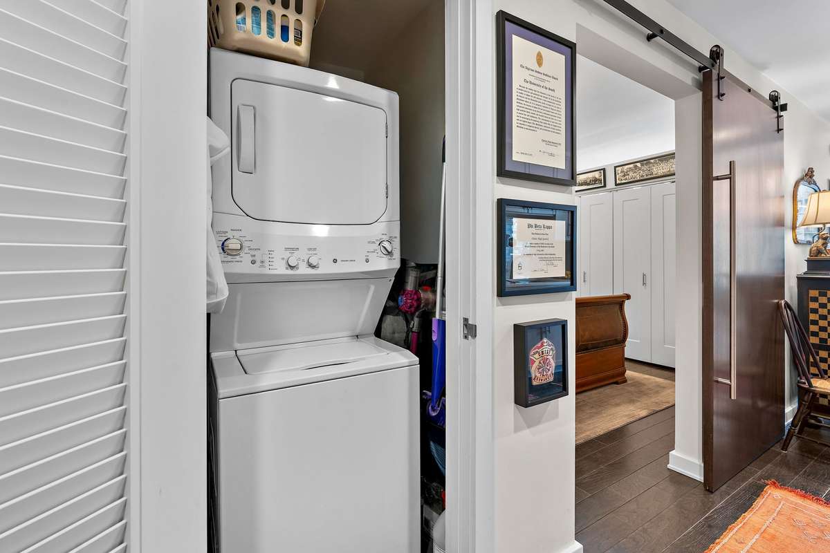 Convenient in-unit laundry