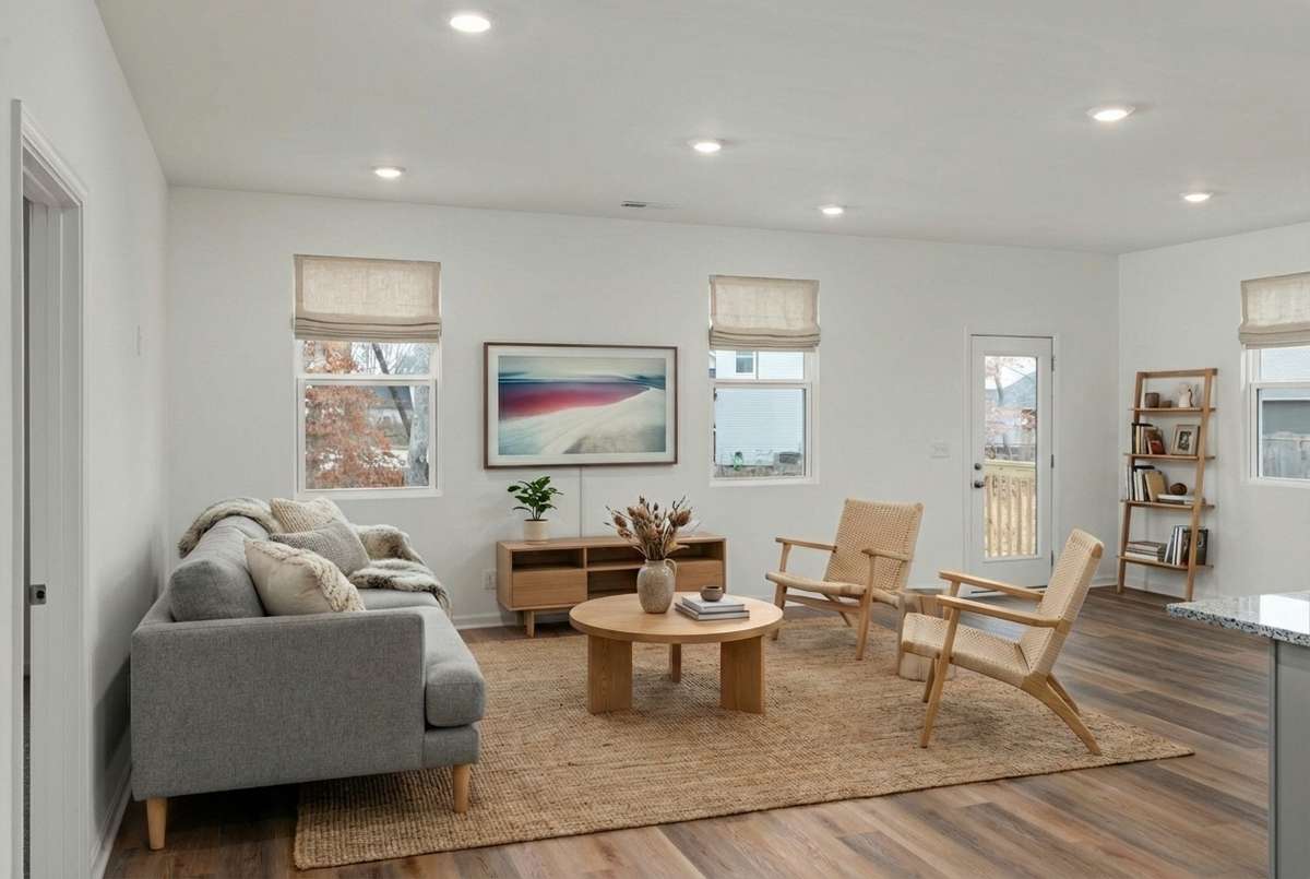 picture of staged model that is similar floorplan