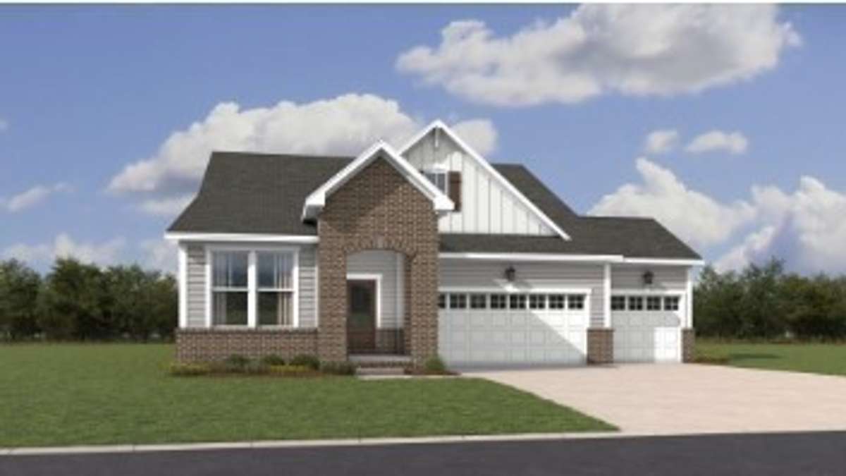 ***artist rendering colors and garage swing may differ***