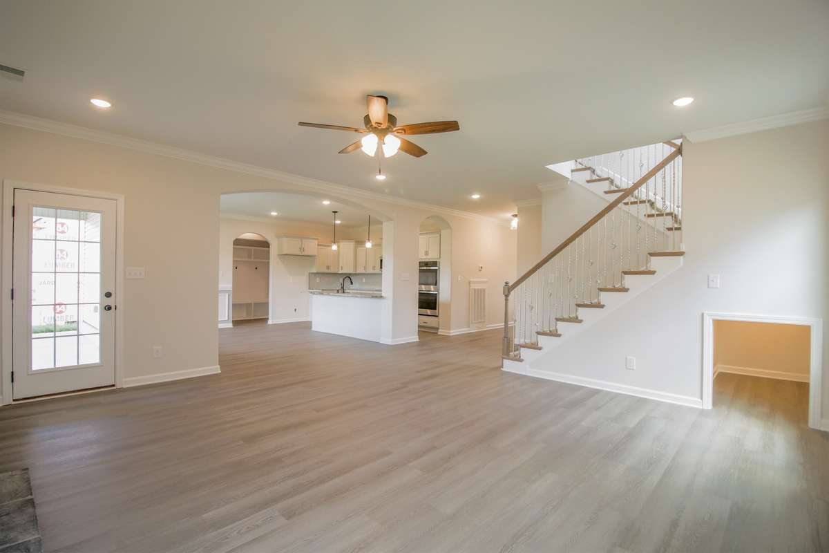 EXAMPLE>>> Another View of the Living Room with Storage/Pet Area Under the Stairs!!