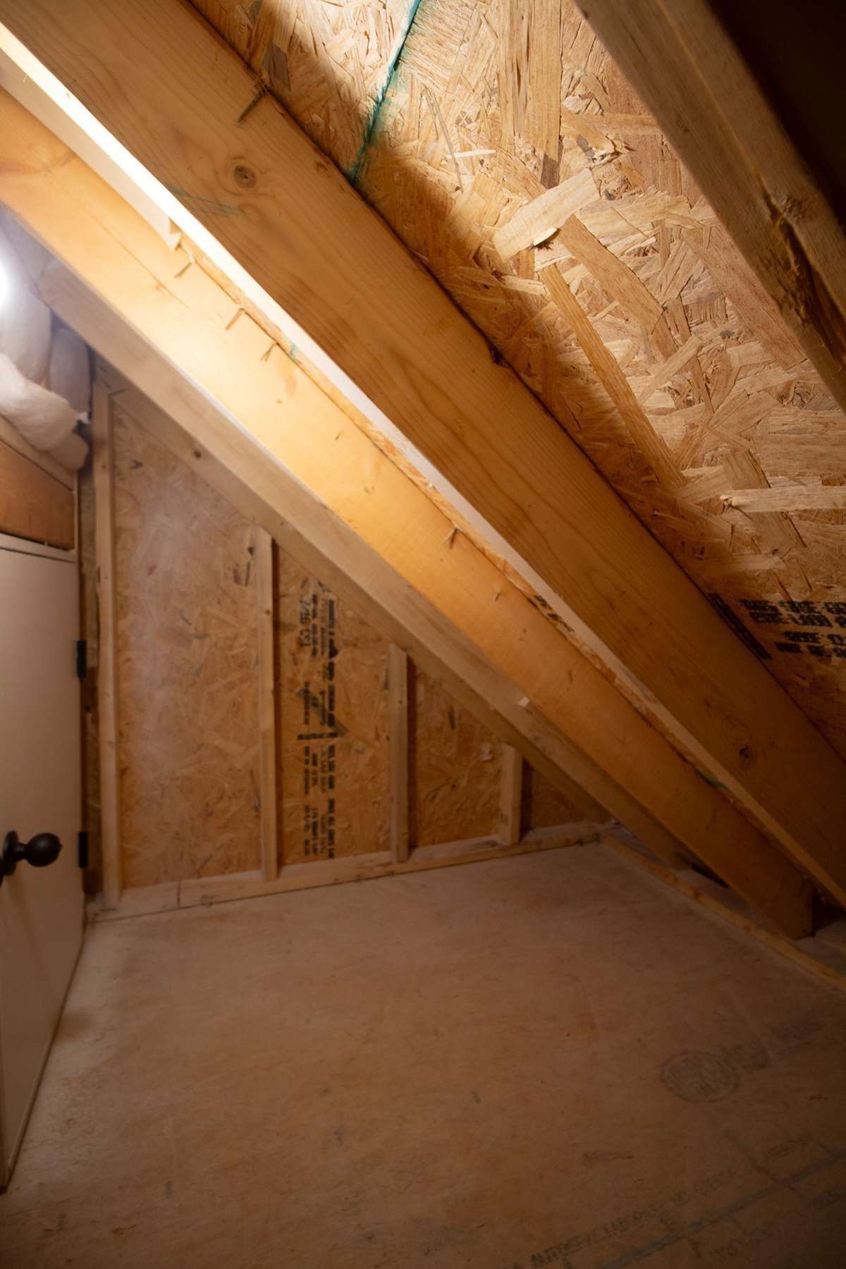 EXAMPLE>>> Attic Storage Space Inside One of the Guest Bedroom Closets!