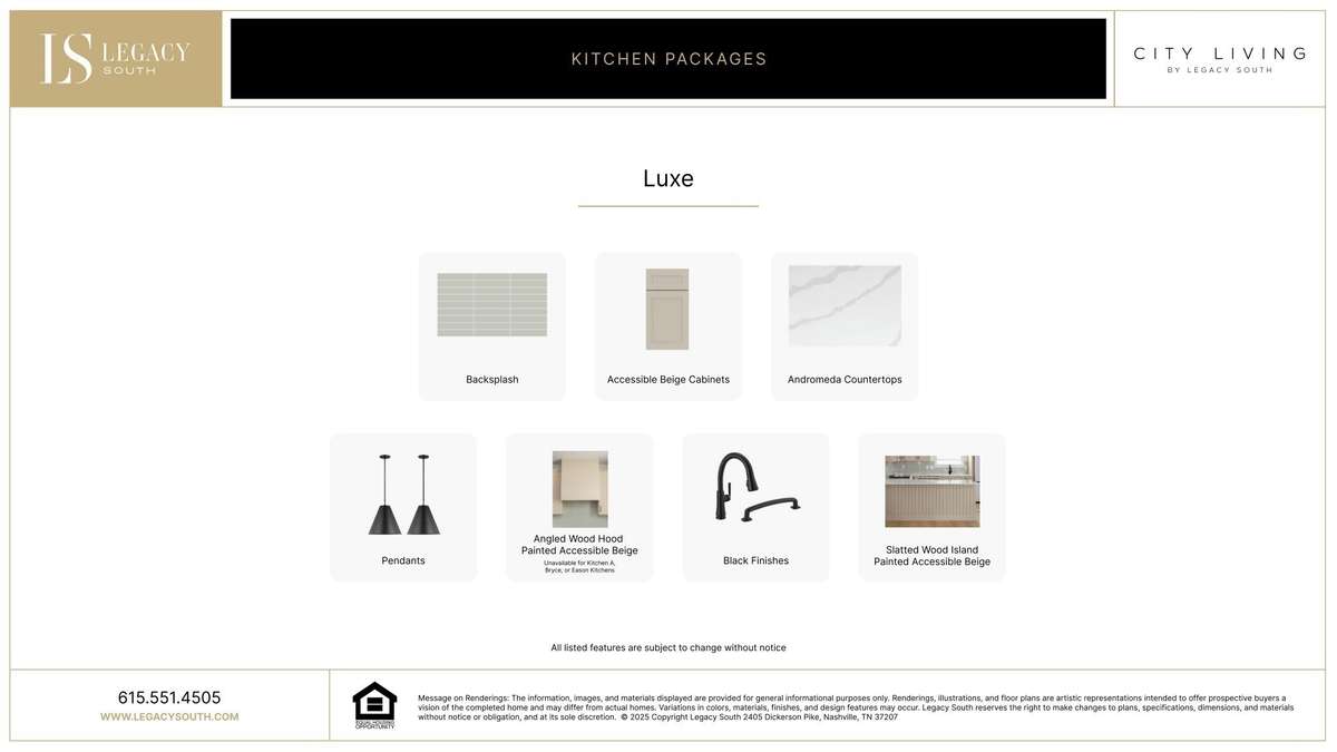 Choose from beautifully curated kitchens.
