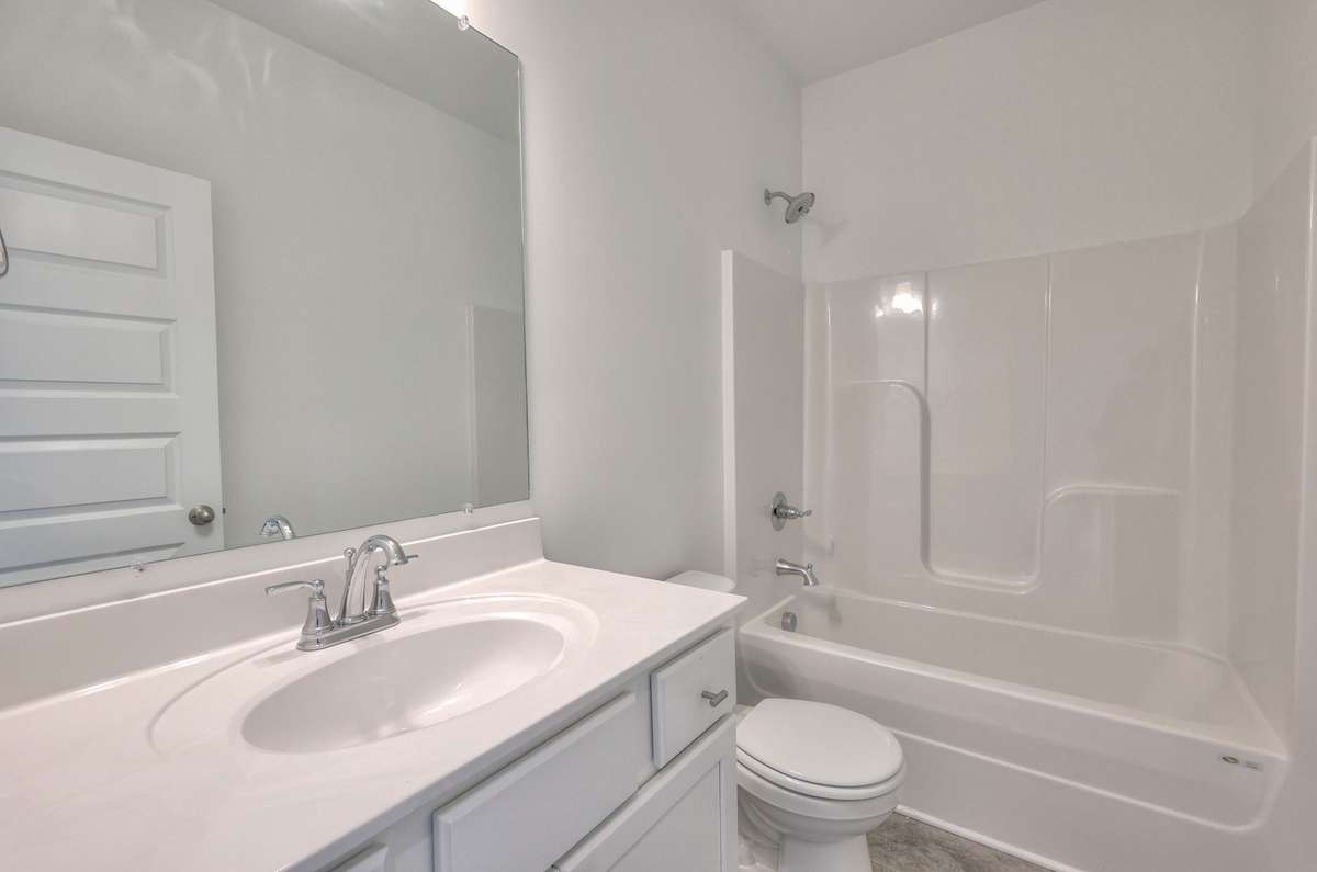 *Model home example and selections will vary.