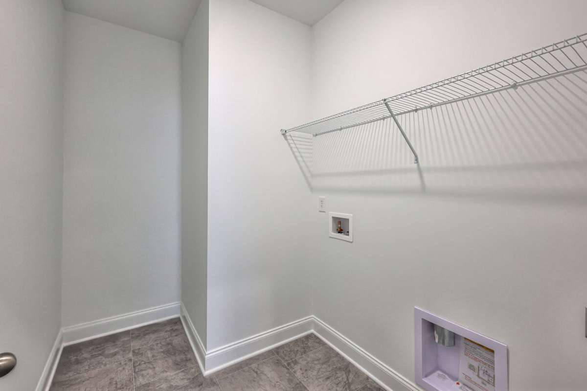 This photo is a sample of the Sutherland floorplan.  Options and exterior will vary depending on customer selections and preferences.
