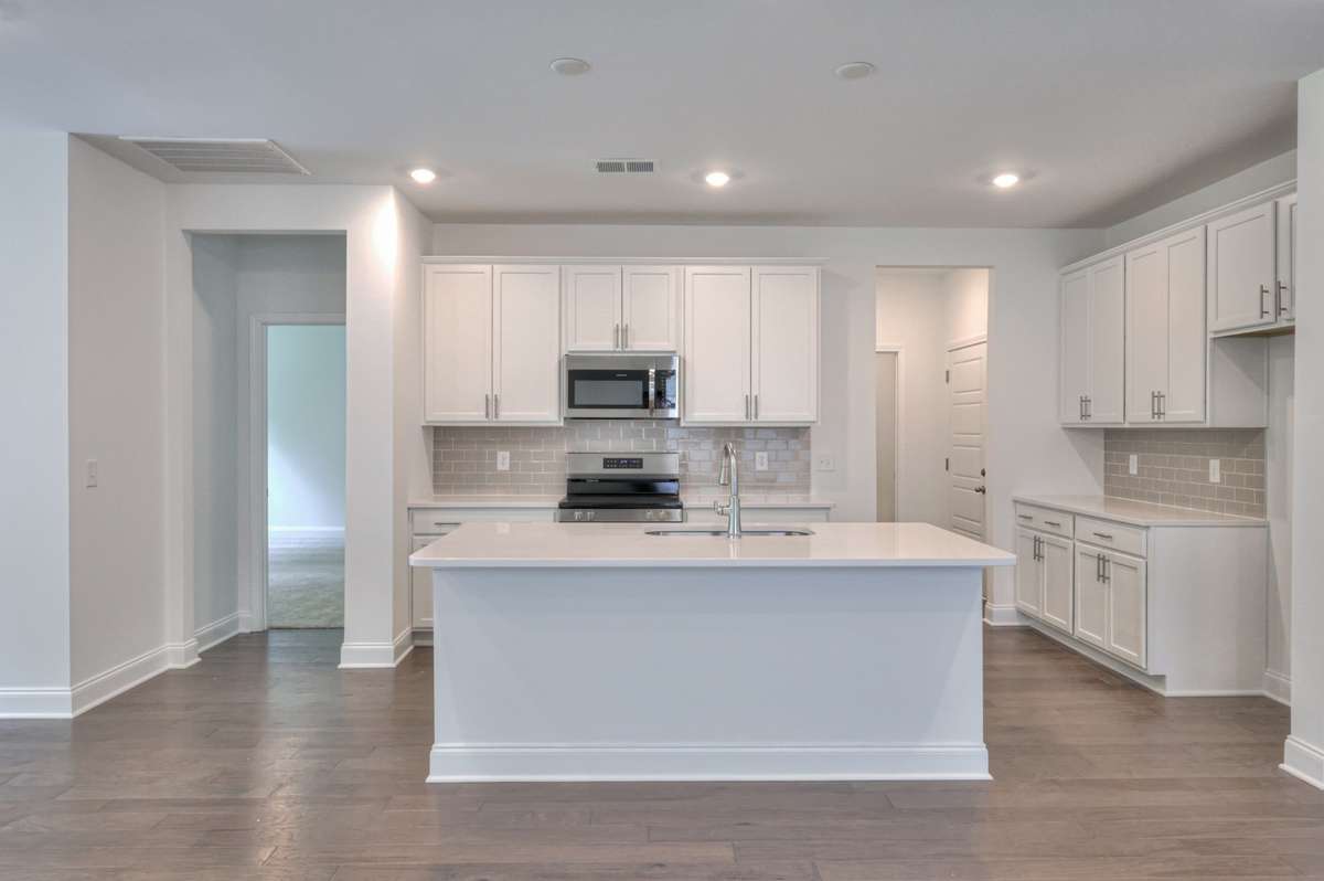 This photo is a sample of the Sutherland floorplan.  Options and exterior will vary depending on customer selections and preferences.
