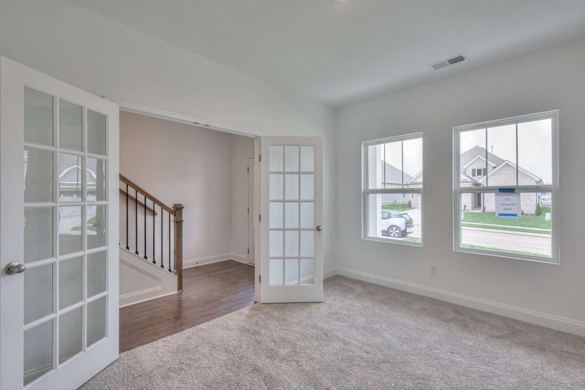 This photo is a sample of the Sutherland floorplan.  Options and exterior will vary depending on customer selections and preferences.