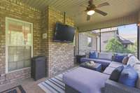 The screened back porch is amazing!!!