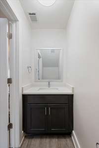 First level half bath