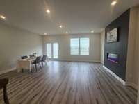 Open Concept Living with Accent wall