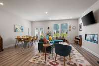 Spacious Living and Dining Area furnished