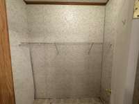 Large walk-in closet in the primary bath.