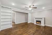 Built ins in the living area