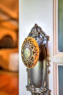 Unique door knobs on the main level!