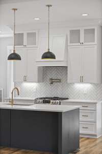 Stunning backsplash and finishes. 