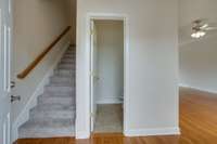 Entry foyer with hardwood flooring. New carpet throughout. This unit also includes a 1/2 bath convenient for guests.